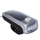 BIKIGHT 1200LM Bike Solar LED Front Headlight Solar Tail Rear Light Set with Warning Bell