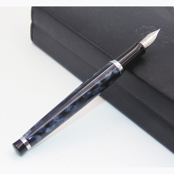 BAOER 508 Snow White and Black Polished Senior gifts Medium Nib Medium Nib Fountain Pen