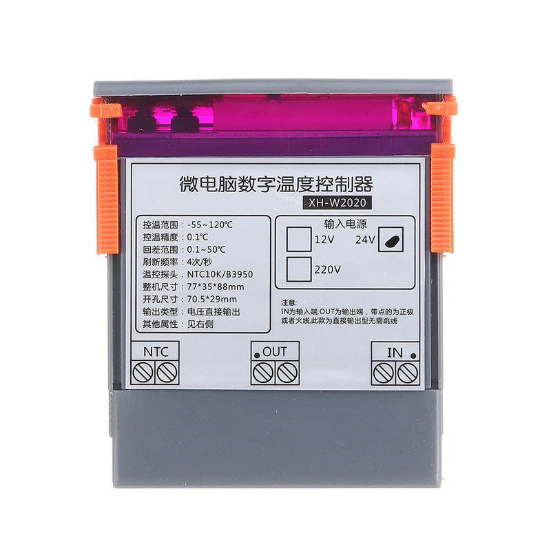 XH-W2020 Digital Display Intelligent Temperature Controller Cold and Warm Switching Constant Temperature 0.1 Thermostat