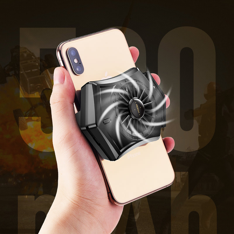 ROCK Silent Retractable Mini Cooling Fan For iPhone X XS HUAWEI P30 XIAOMI S10+