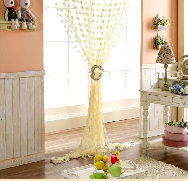 1mx2m Love Heart String Curtains Tassel Drape For Wall Vestibule Door Window Home Decor