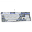 Magicforce 108 Key White Gray Color Dye-sub PBT Keycaps Keycap Set for Mechanical Keyboard