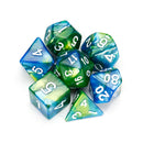 7Pcs Polyhedral Dices Double-Color For Role Playing Game Dice Set With Storage Bag