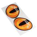 3D Evil Cat Eyes Car Rearview Mirror Stickers PVC Funny Look Window Decal Accessories