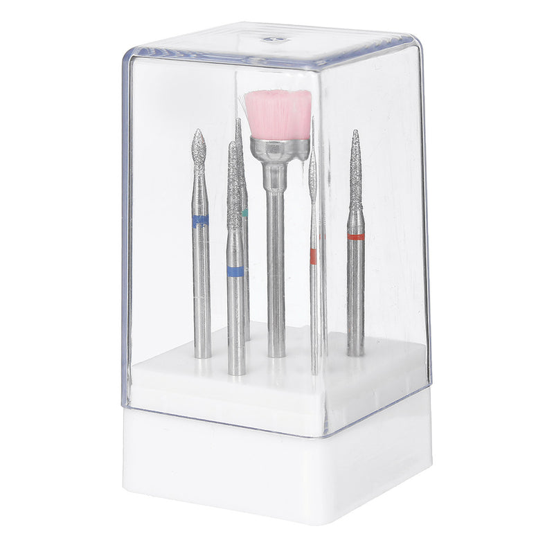 7Pcs/Set Tungsten Steel Drill Bits Files Nail Art Manicure Machine Pedicure Tools