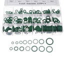 Suleve MXRW5 225Pcs R22/R134a Green Air Conditioning Rubber O-Ring Tap Washer Gasket Set Seal Metric Assortment Plumbing Kit Waterproof