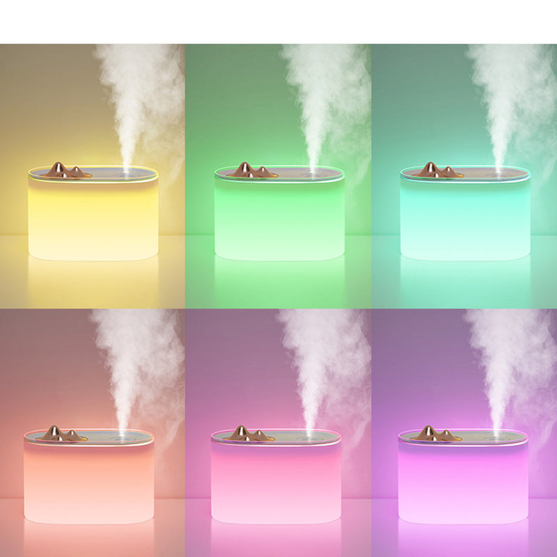 1000ml 7 Colors LED Light USB Ultrasonic Humidifier Double Spraying Aroma Essential Oil Diffuser