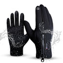 1Pair Touch Screen Gloves Winter Sport Skiing Gloves Zipper Thermal Warm Windproof Tactical Glove