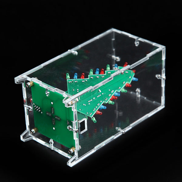 Geekcreit Christmas Tree LED Flash Kit With Transparent Cover DIY Electronic Kit