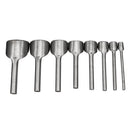 6/7/8/10pcs Leather Craft Half Round Cutter Hole Punch Strap Belt Wallet End Tools