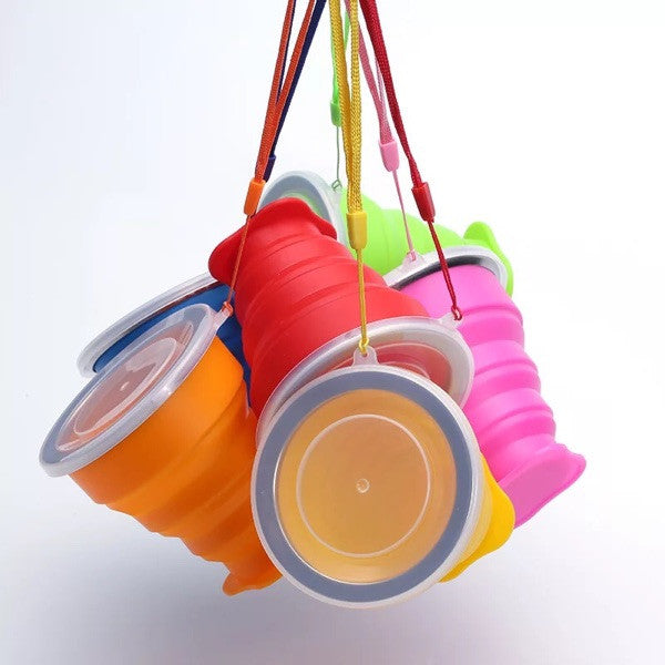 Portable Foldable Silicone Cups Creative Water Bottle Outdoor Sports Cup