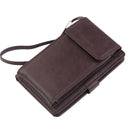 CarrKen Multifunction Men's Handbag Two Fold Wallet Card Holder Coin Pocket Passport Bag