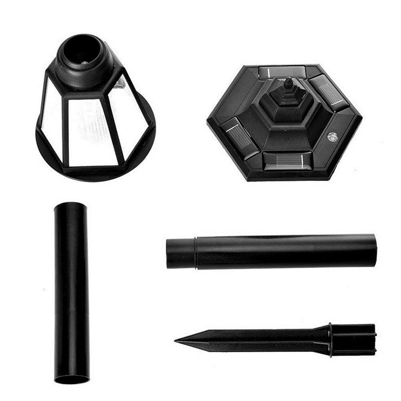 Solar Power LED Path Way Wall Landscape Garden Fence Solar Garden Light Post Outdoor Light