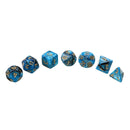 42Pcs 6Set Acrylic Polyhedral Dice Multi-side Dice Set With Bag For DND RPG MTG Role Playing Board Game