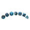 42Pcs 6Set Acrylic Polyhedral Dice Multi-side Dice Set With Bag For DND RPG MTG Role Playing Board Game