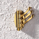 Honana Multipurpose Heavy Duty Solid MetaWall Mount Triple Swing Arms Hanging Home Hooks