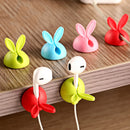 4 Pcs Winder Wrap Cord Cable Storage Desktop Rabbit Shaped Wire Clips Organizer Space Saving Desk Accessories Office Supplies
