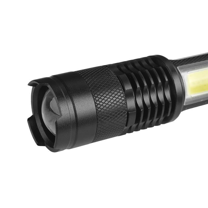 XANES SK68-COB XPE+COB 1000Lumens 4Modes Zoomable Tactical EDC LED Flashlight