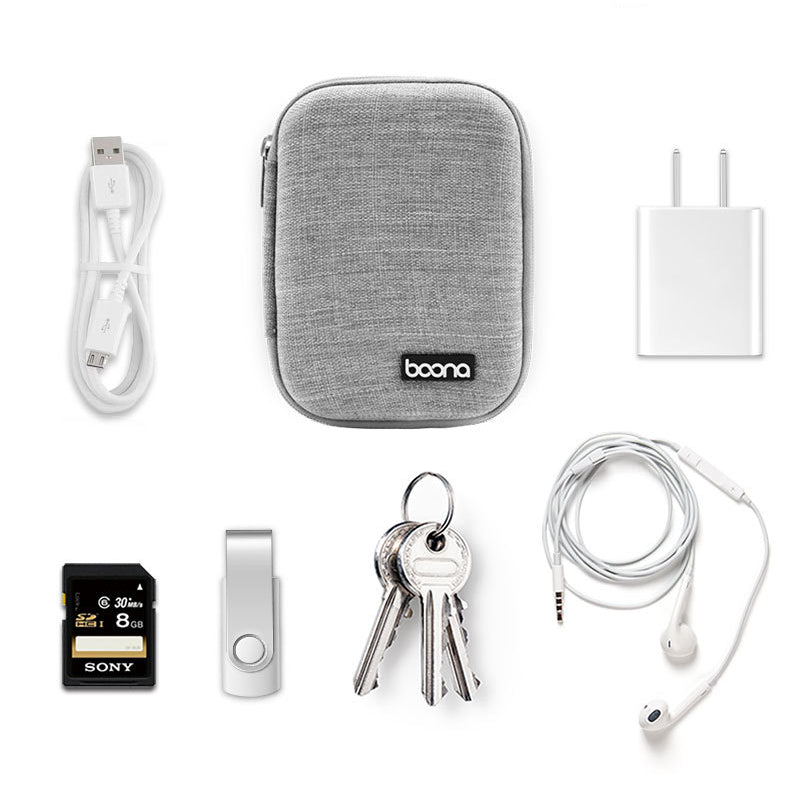 Boona Digital Accessories Storage Bag USB Cable Charger U Disk Earphone Memory Card Organizer Bag
