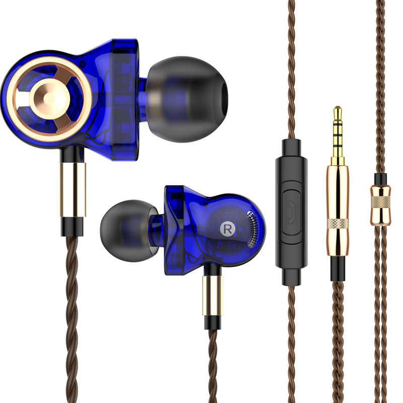 QKZ CK10 Six Dynamic Driver Unit Heavy Bass Music Earphone In-line Control with Mic