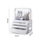 1/2/3 Layers Dustproof Earrings Jewelry Cosmetic Storage Box Desktop Organizer Display Stand Rack Tray