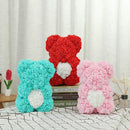 DIY Artificial Rose Flower Bear 25cm Beautiful For Wedding Birthday Gift Decorations