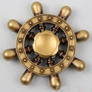 MATEMINCO 3 min Rotating Zinc Alloy Hand Spinner Rudder Hexagonal Fingertip Gyro