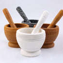 Resin Pestle & Mortar Set Garlic Herb Spice Mixing Grinder Crusher Kitchen Bowl Smashing Tools