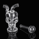 Mini Skull Glass Water Pipe Glass Skull Smoking Pot Hoo kah Accessories