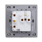 AC 110~250V LED Light Control Wall Mount Light Switch With Two/Three Pole Socket