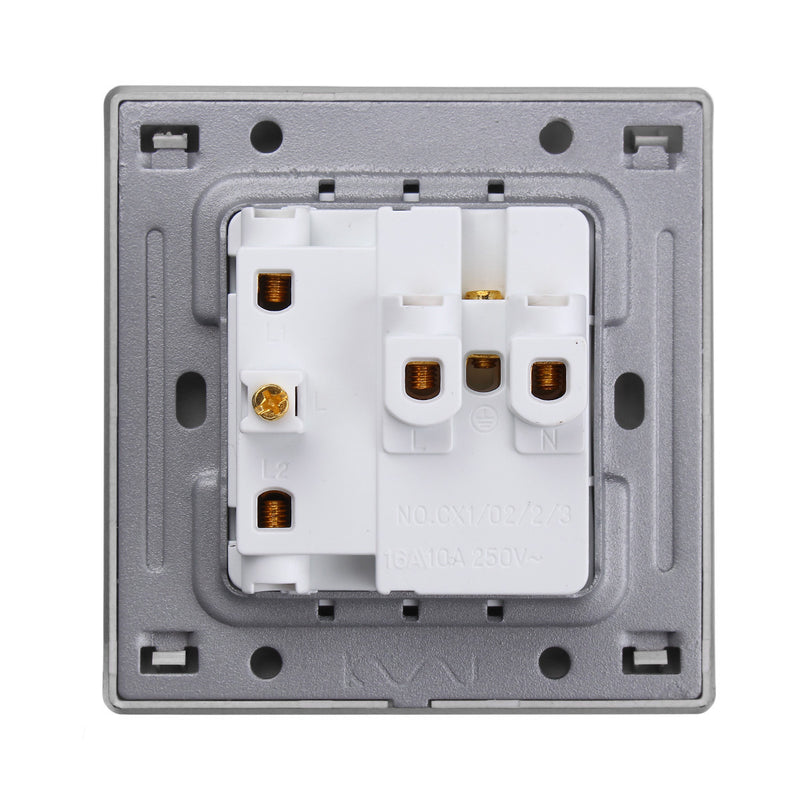 AC 110~250V LED Light Control Wall Mount Light Switch With Two/Three Pole Socket