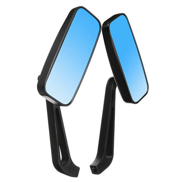 8mm 10mm Rear View Mirrors Black Short Stem Rectangle For Harley Davidson Dyna/Iron 883/Fatboy