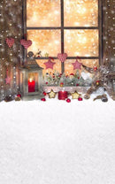 5x7ft Christmas Window Vinyl Background Backdrop Photography Photo Studio Props