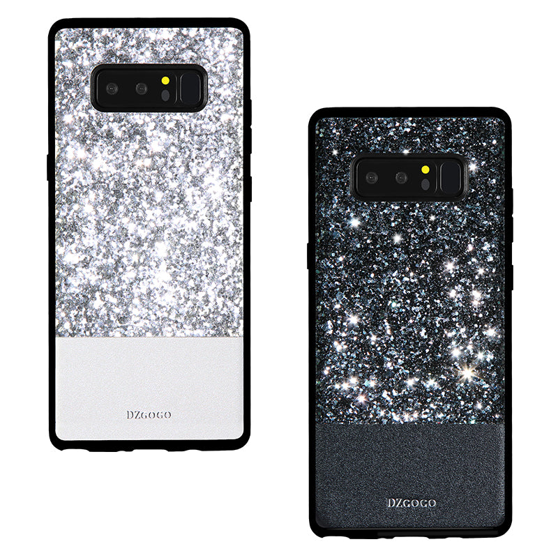 DZGOGO Diamond Bling PU Leather Protective Case for Samsung Galaxy Note 8