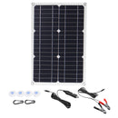 50W 18V Mono Solar Panel Dual USB 12V/5V DC Monocrystalline Flexible Solar Charger For Car RV Boat Battery Charger Waterproof