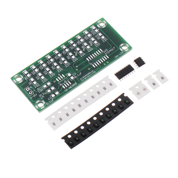 DIY Electronic Kit Set 4017 Water Light Production Kit SMD Components Soldering Parts LED Production Fun DIY