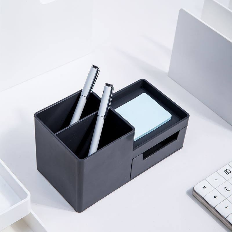 XIAOMI Ecosystem Deli 8907 Storage Box Multi-functional Desktop Pen Holder Student Stationery Organizer with Drawer Desk Accessories Office School Supplies