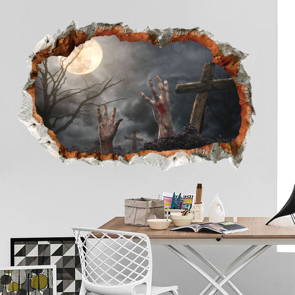 Miico FX64112 Halloween Sticker Wall Sticker Decoration For Living Room Halloween Decoration