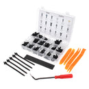 445Pcs Car Door Trim Clip Bumper Retainer Rivet Push Fastener Removal Tools Kit