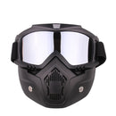 Windproof Goggles skiing Motorcycle Riding glasses+Breathable Face Mask
