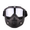 Windproof Goggles skiing Motorcycle Riding glasses+Breathable Face Mask