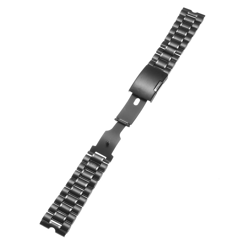 22mm Black Stainless Steel Metal Watch Band Strap for Moto 360 1st Watch+ Tools