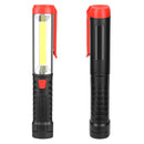 90 Rotation COB+LED USB Rechargeable Emergency Worklight with Magnetic Flashlight LED Work Light