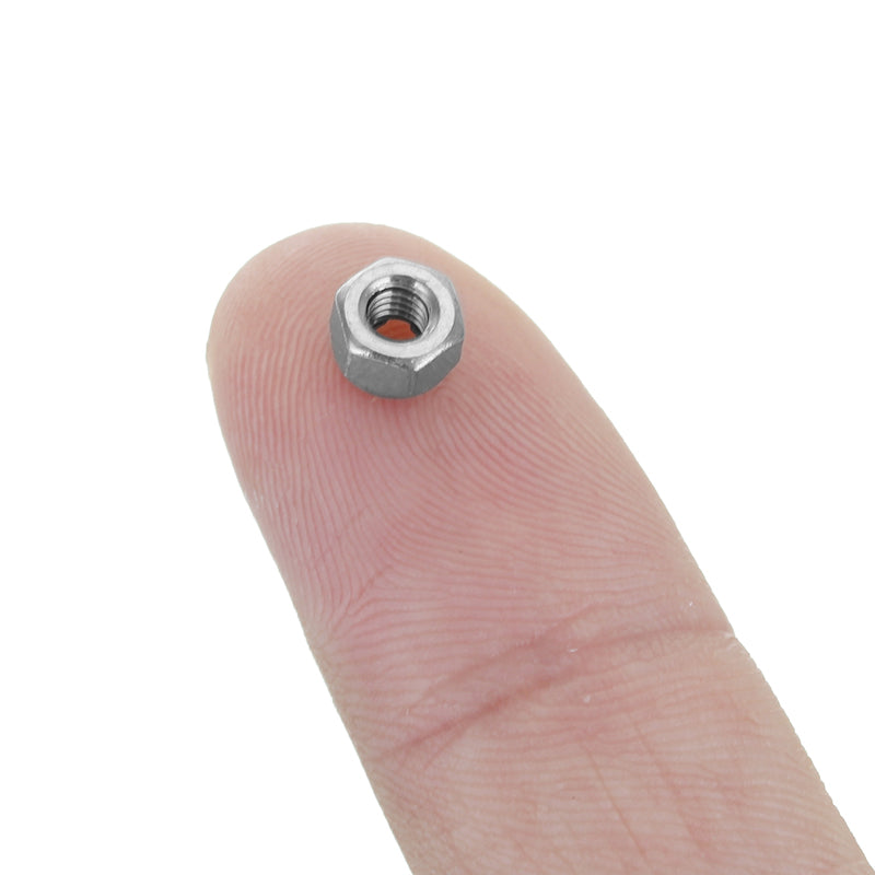 Suleve M3SN2 10Pcs M3 304 Stainless Steel Hex Self Locking Nuts Anti Loose All Steel Insert Lock Nuts