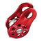 20KN Stainless Single Pulley Climbing Pulley Traction Sheave Fixed Pulley for Mountain Rock Tree Climbing