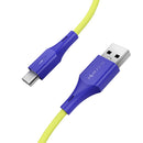 3 x BlitzWolf BW-TC14 3A USB Type-C Charging Data Cable Green 3ft/0.91m For Oneplus 6T Xiaomi Mi8 Pocophone f1 S9