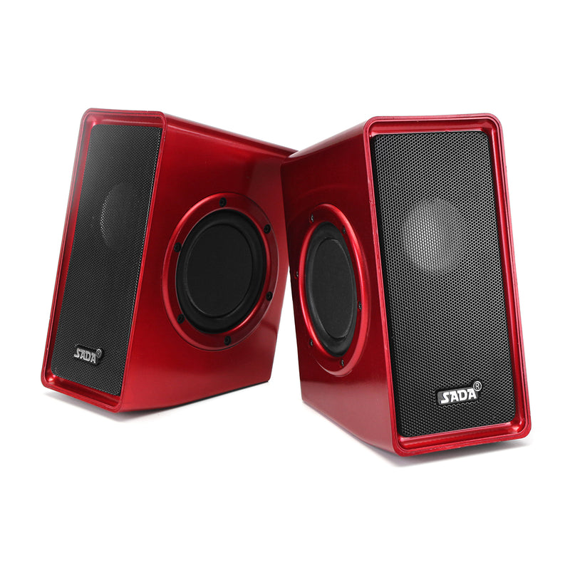 SADA V-15 Computer Speaker 2PCS Portable Wired Speakers Stereo Bass Home Soundbar