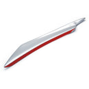 4pcs Universal Plastic Silver Car Body Front Bumper Splitter Canards Fin Exterior