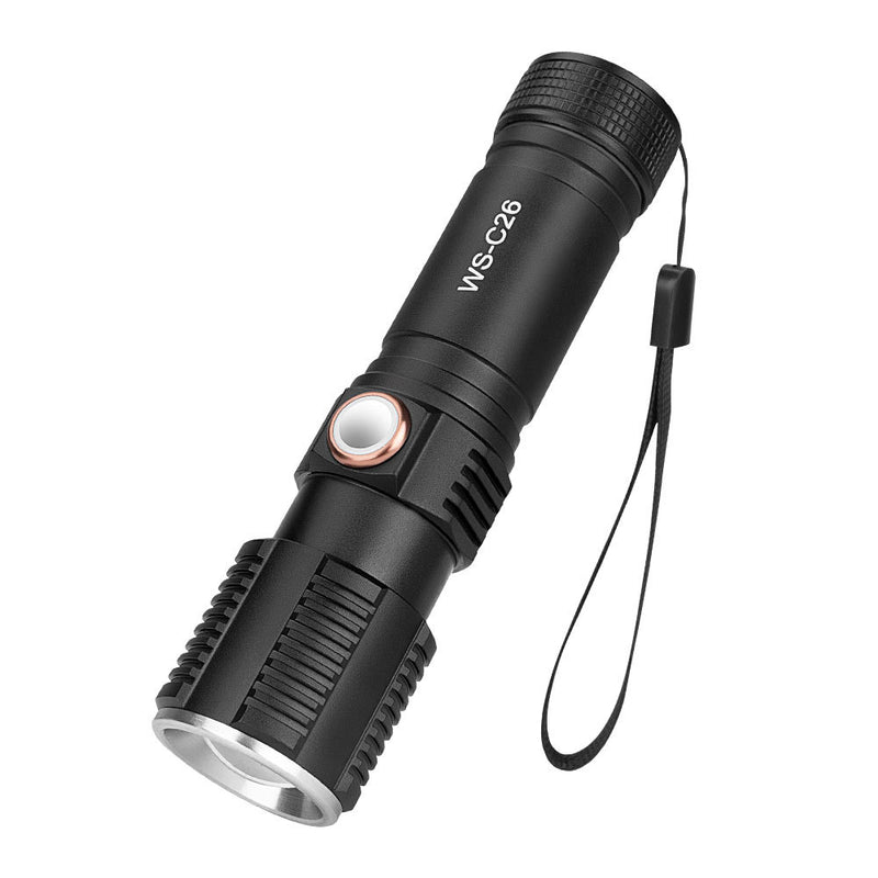 WS-C26 T6 3Modes USB Rechargeable LED Flashlight Outdoor 18650/26650/AAA Flashlight