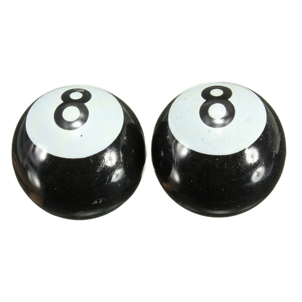 8pcs Universal Car Truck Motor Bike Pool 8 Ball Tire Air Valve Stem Caps Wheel Rim Caps Bolt